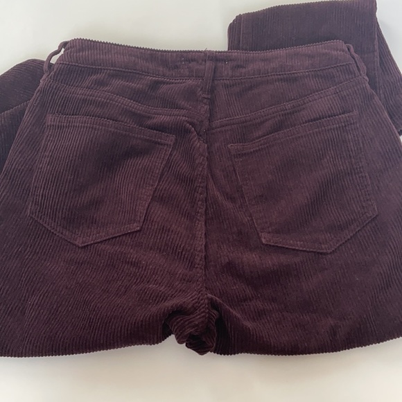 Pac Sun Corduroy Maroon Mom Jeans - Picture 4 of 4